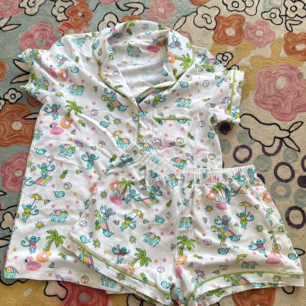 Pool party Roberta roller rabbit PJs